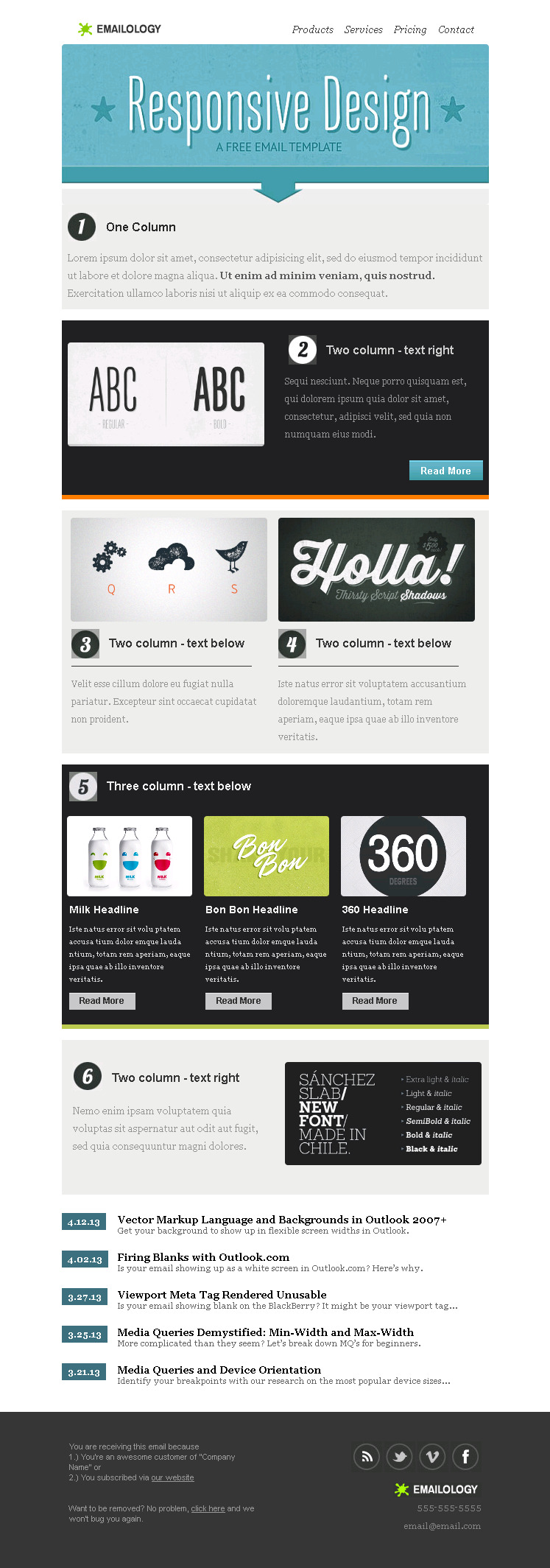 emailology responsive email template email on acid