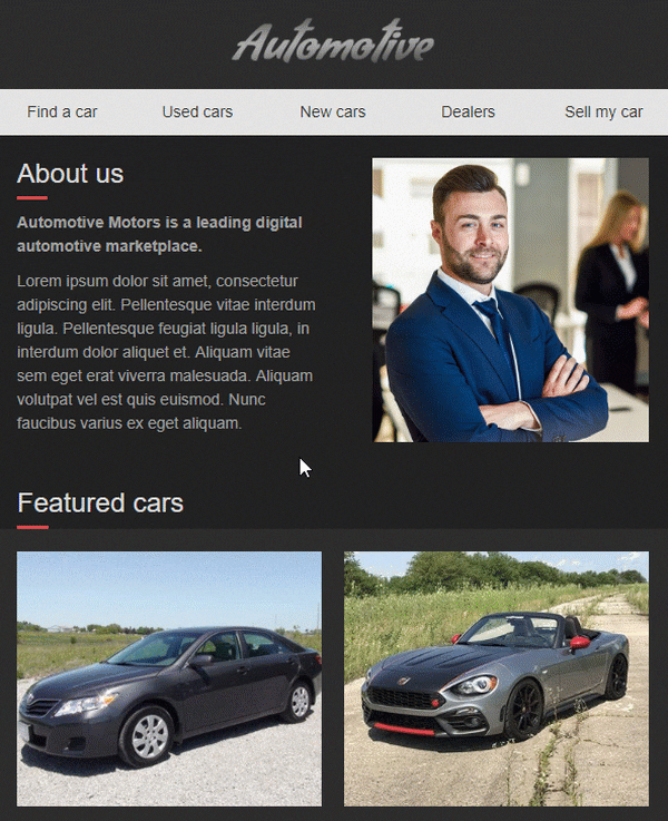 Image rollover hidden product descriptions