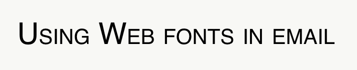 font variant with small capital letters